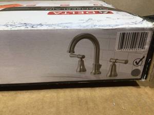 Delta Chamberlain 8 in. Widespread 2-Handle Bathroom Faucet in SpotShield Brushed Nickel Open Box Review all pictures