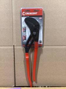 Crescent 16 in. Straight Jaw Black Oxide Tongue and Groove Dipped Grip Pliers