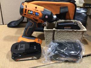 Ridgid Power Tool Drill With battery and charger Customer return Review all pictures