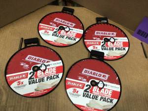 DIABLO 7-14 in. 40-Tooth Finish Circular Saw Blade Value Pack (2-Pack) LOT of 4 Review all pictures