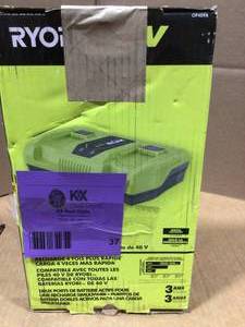 RYOBI 40-Volt Lithium Ion Dual Port Rapid Charger Open Box Review all pictures