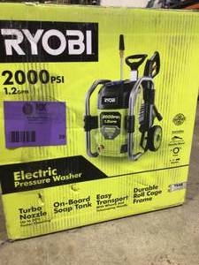 RYOBI 2000 PSI 1.2 GPM Cold Water Electric Pressure Washer Open Box Review all pictures