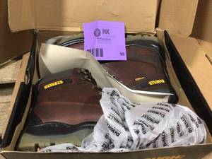 DEWALT Mens Titanium WPPT Waterproof 6 in. Work Boots- Soft Toe- Brown 11.5(W) Open box Review all pictures