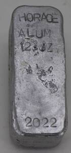 Hand Poured 12oz Aluminum Ingot