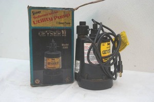 geyser sump pump