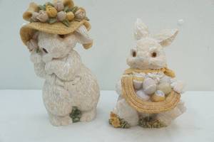 bunny statues