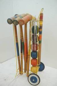 vintage croquet set