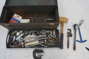 metal tool box, tools