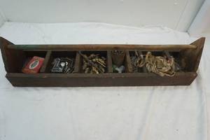 wood hardware tray, hardware