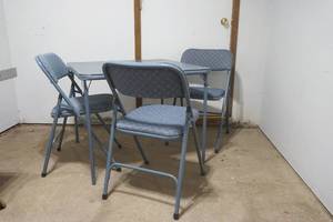 card table and chairs
