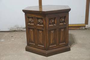 vintage hexagon side table