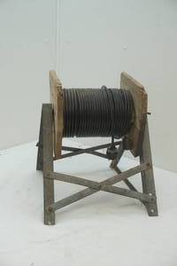 extension cord on homemade reel
