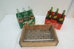 Pepsi crate , soda bottles