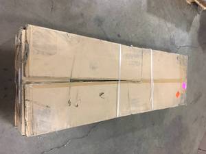 lot 4 image: Husky Ready-to-Assemble 24-Gauge Steel Garage Gear Cabinet in Black (36 in. W x 72 in. H x 24 in. D) Open Box Review all pictures