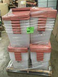 lot 24 image: Mix Pallet of assorted Bins, Various sizes Customer returns Review all pictures