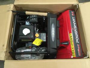 lot 37 image: PowerSmart 24 in. 2-Stage Electric Start Gas Snow Blower with LED Light Open Box Review all pictures