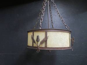 lot 6 image: WOODSY LIGHT FIXTURE