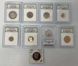 Group Of Misc. U.S. Coins In Plastic Holders