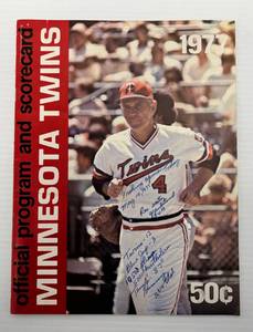 1977 Minnesota Twins Official Program (From Bill Browns Estate)