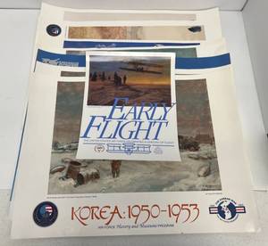 Group Of Vintage Aviation Posters
