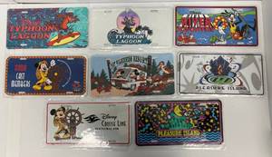 Group Of Vintage Disney License Plates