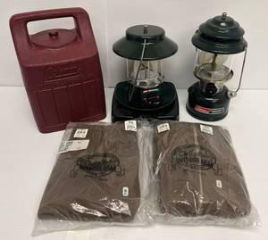 Pair Of Coleman Lanterns And Cabelas Outdoor Gear Under Wear NIB Size Med Tall Pants And L Top