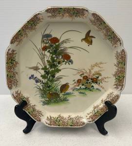 Very Old Japanese Hand Painted Plate Made By Otagiri