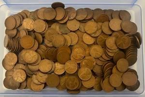 Group Of Misc Unsorted Wheat Pennies