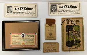 Group Of Vintage Papers Including Antique Vaccinated Card And More