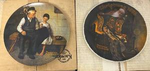 Large Group Of Vintage Collectors Plates Including Norman Rockwell And Fenton