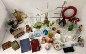 Large Group Of Misc. Antiques Including Dishes, Bells And More