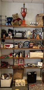 6 Shelves Full Of Misc. Vintage Items