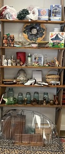 6 Shelves Full Of Misc. Vintage Items