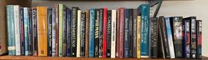 Shelf Full Of Misc. Books Including Star Trek And More