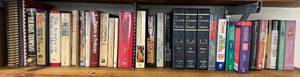 Shelf Full Of Misc. Books Including Railroad, Philosophy And More