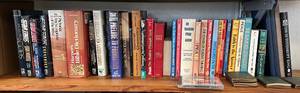 Shelf Full Of Misc. Books Including Star Trek And More