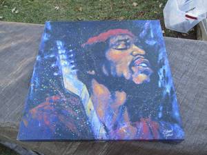 Jimi Hendrix canvas artwork 2020...
