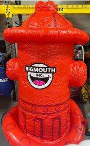 lot 112 image: BIGMOUTH Giant Inflatable Fire Hydrant Sprinkler, 46 x 46 x 76
