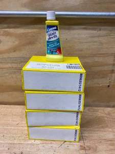 lot 135 image: CARBONA Lot of 4 Boxes of- Stain Devils Spot Remover For Motor Oil Tar And Lubricants (6- 1.7oz bottles per box)