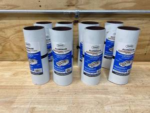 lot 32 image: UNION CORRUGATING Lot of 8 Rolls of- 10-in x 10-ft Aluminum Roll Flashing