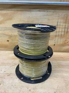 lot 34 image: SOUTHWIRE Lot of 2- 500 ft. 16 Yellow Stranded CU TFFN Fixture Wire
