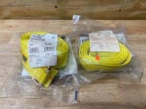 lot 35 image: CAPITOL SAFETY Lot of 2- Cross Arm Straps 310 lb Wt Capacity, 6 ft Overall Lg, Dual D-Ring, Wear Pad, D-Ring, 3M DBI-SALA