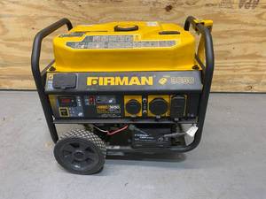 lot 45 image: FIRMAN 3650 Watt Recoil Start Gas Portable Generator