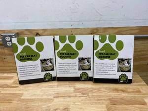lot 71 image: PET STUFF Lot of 3- Small Pet Car Seat Booster
