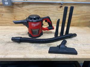 lot 48 image: MILWAUKEE M18 18-Volt Lithium-Ion Cordless Compact Vacuum (Tool-Only)