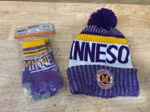 lot 95 image: Minnesota Winter Gear (Vikings Colors)
