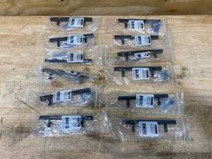 lot 83 image: LIBERTY Lot of 12- Square 3-34 in. (96mm) Center-to-Center Matte Black Bar Pulls