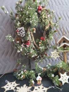 WOODSY WREATH WITH BIRCH BRANCHES, AND CARDINALS PLUS