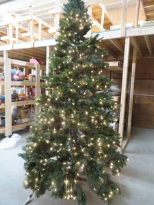 9-10 PRE LIT CHRISTMAS TREE.