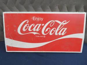 lot 33 image: METAL COCA COLA SIGN